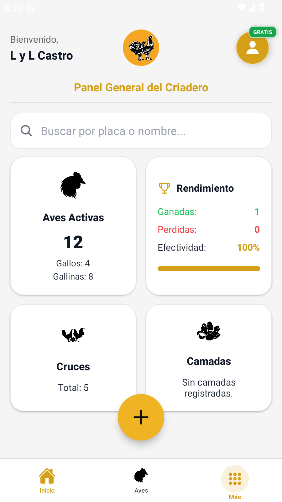 Mi Galleria – Dashboard